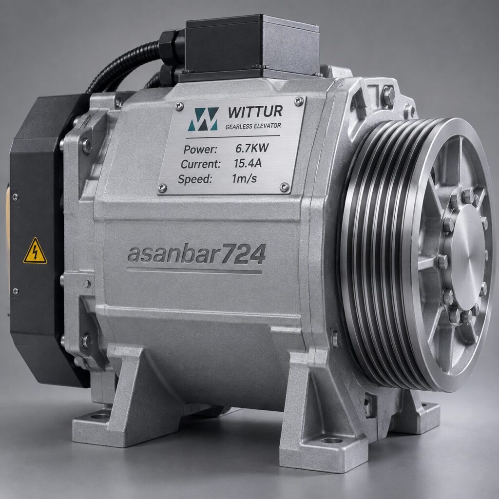 موتور ویتور با توان 6.7KW، با جریان 15.4 آمپر، سرعت 1m/s