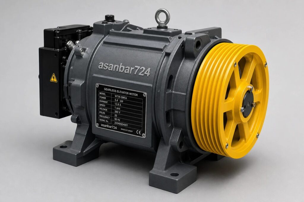 موتور ویتور با توان 5.4KW، جریان 12.8 آمپر و سرعت 1m/s
