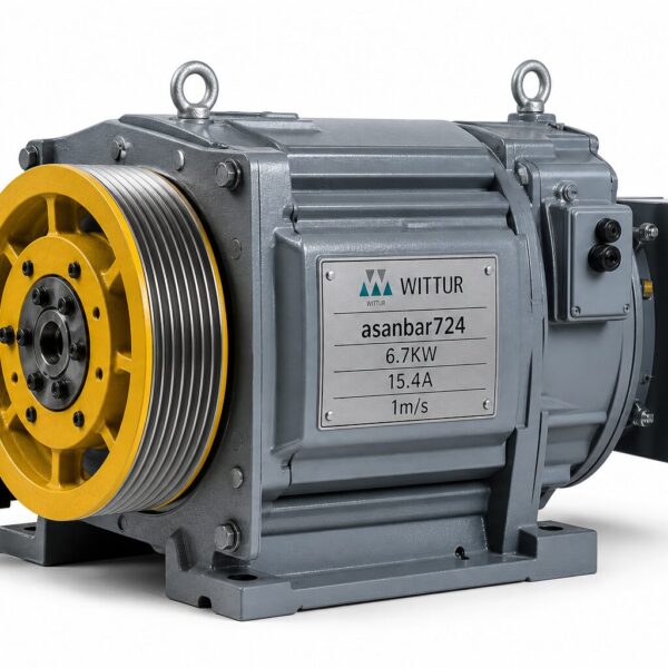 موتور گیرلس پریما با توان 3.3KW، جریان 9.6 آمپر و سرعت 1m/s