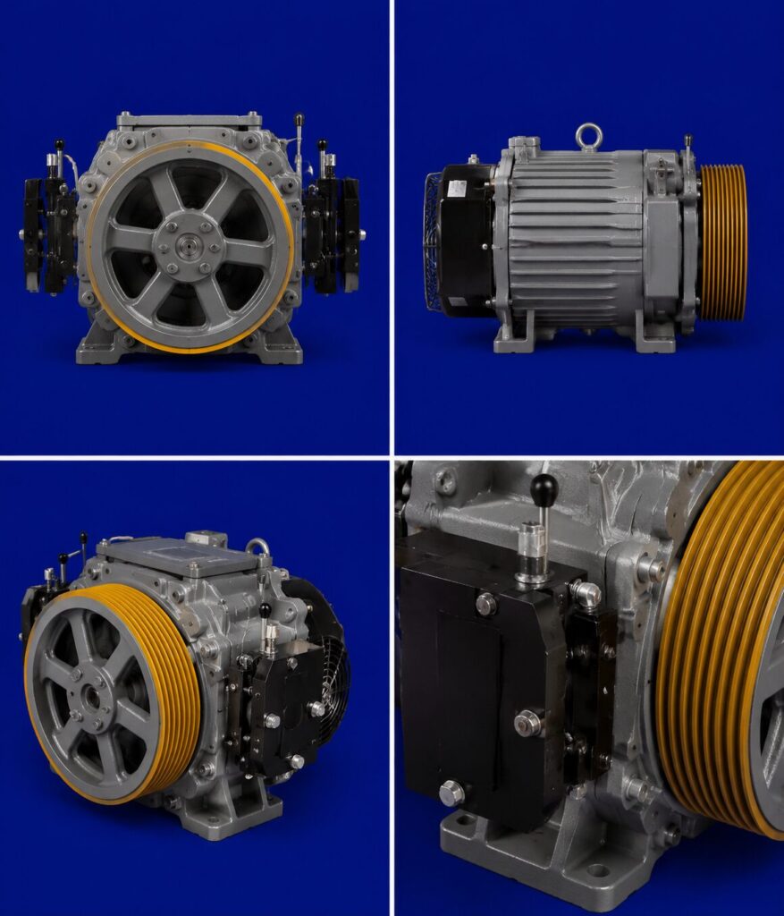 موتور گیرلس پریما با توان 9KW، جریان 19.5 آمپر و سرعت 1.6m/s